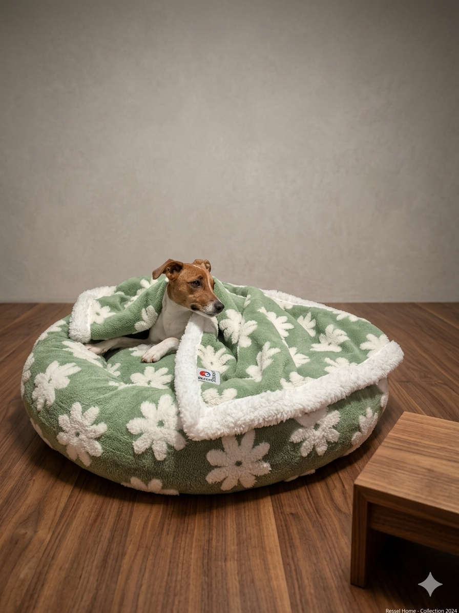 Cama Donut Antiestrés Premium Russel® | Plush Shaggy Efecto Calma + Soporte