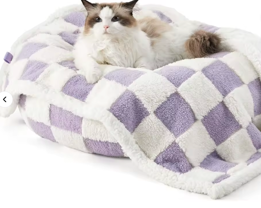 Manta Impermeable Premium Russel® Gris | Doble Cara Jacquard + Sherpa |