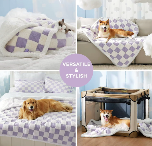 Cama Antiestrés para Perros Talla L – Russel® Plush Suave y Acolchada